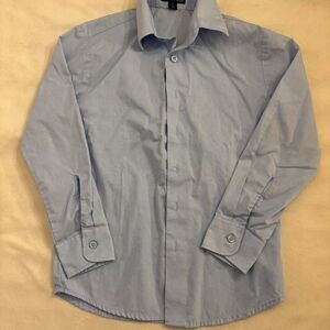 George Boys Blue Long Sleeve Button-Up Dress Shirt | Size 8